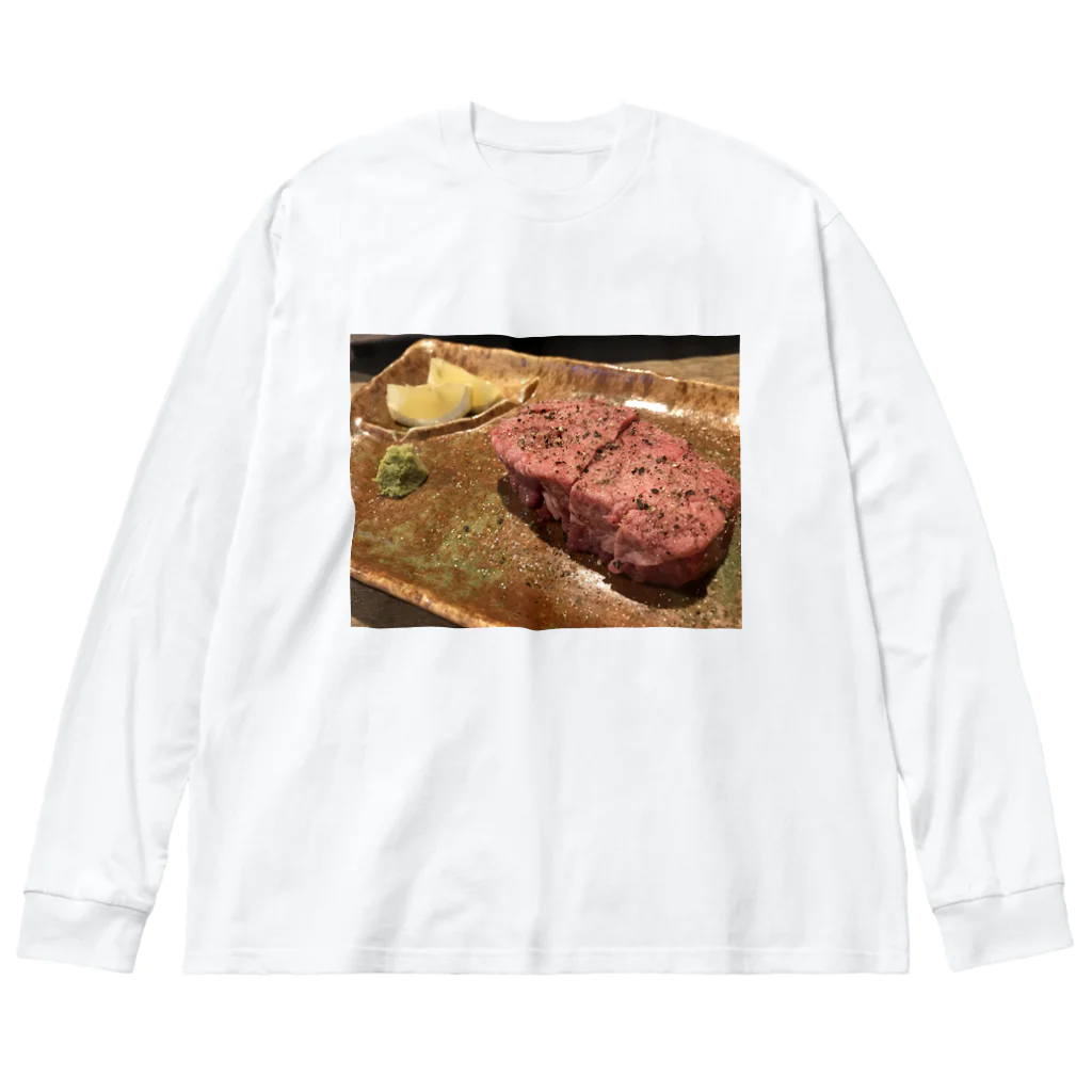 基本的に食べ物の店の厚切りタン塩 Big Long Sleeve T-Shirt