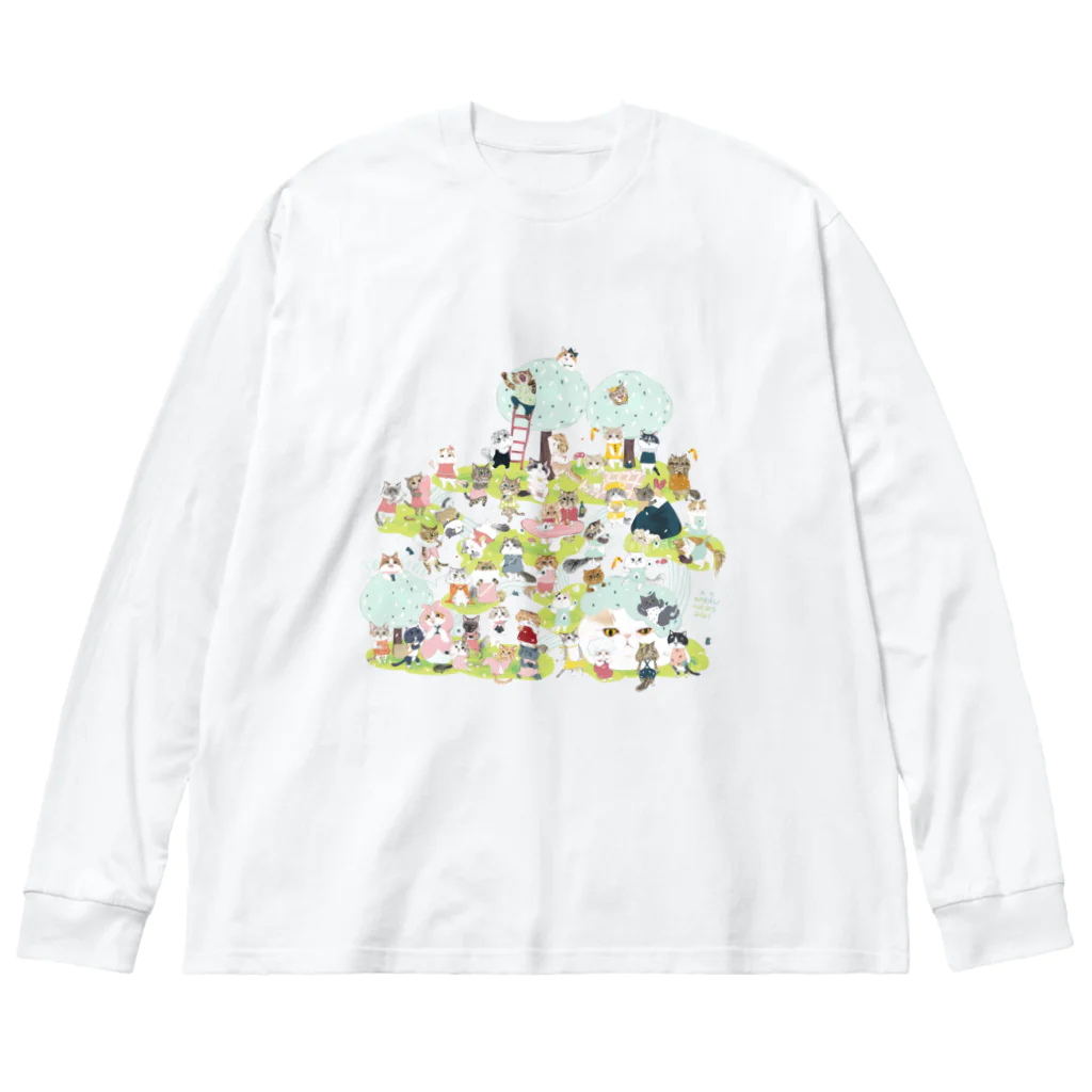 wokasinaiwoのおにぎり祭り2021ver.1 ビッグシルエットロングスリーブTシャツ