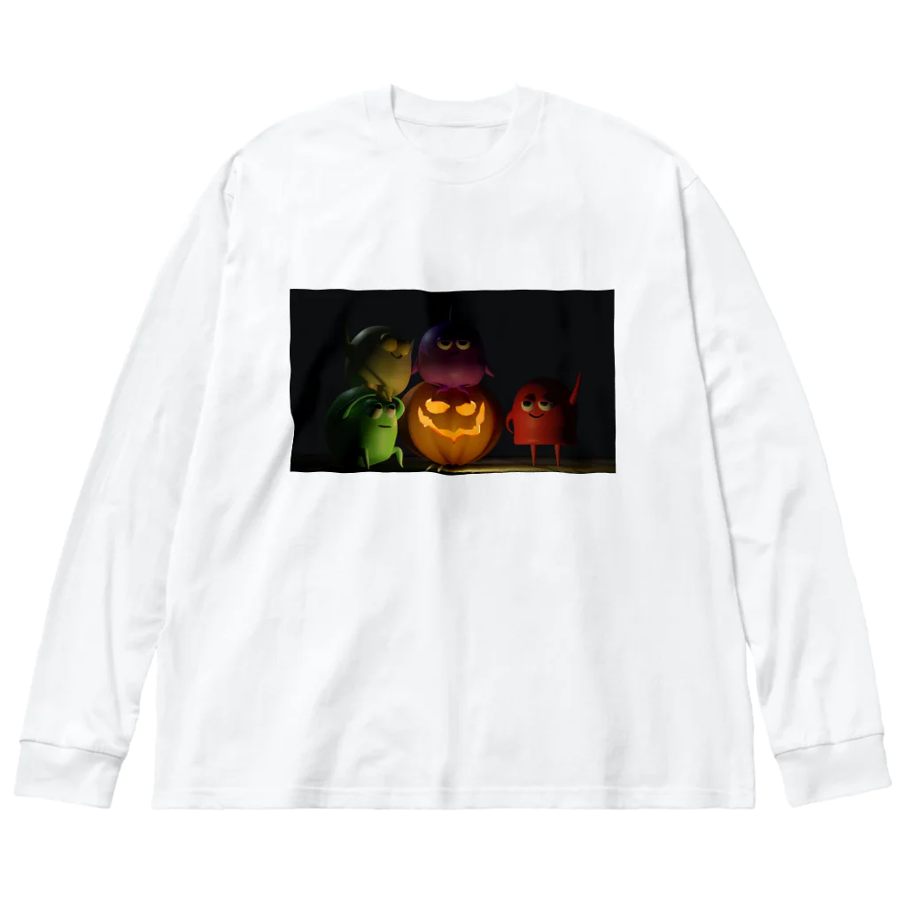 おもちのみぎあしぱんぷきん Big Long Sleeve T-Shirt