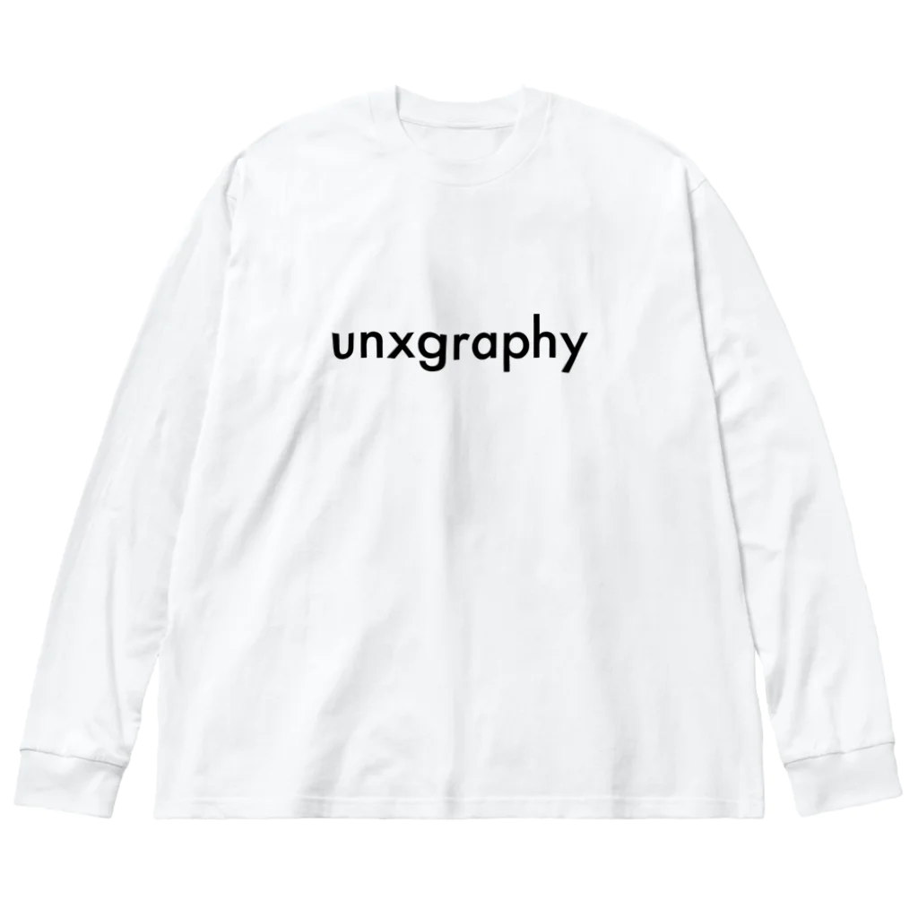 unxgraphyのLogo -Black- ビッグシルエットロングスリーブTシャツ