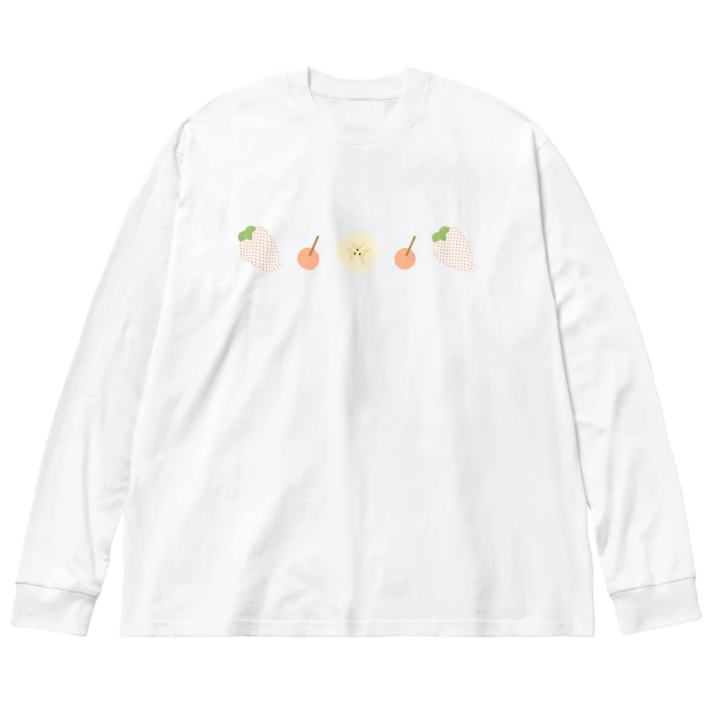 cotton-berry-pancakeのあまいくだもの ビッグシルエットロングスリーブTシャツ