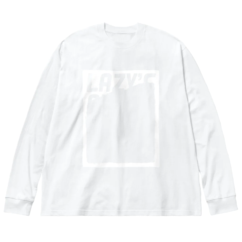 スイミントのLAZY'S［WHITE］ ビッグシルエットロングスリーブTシャツ