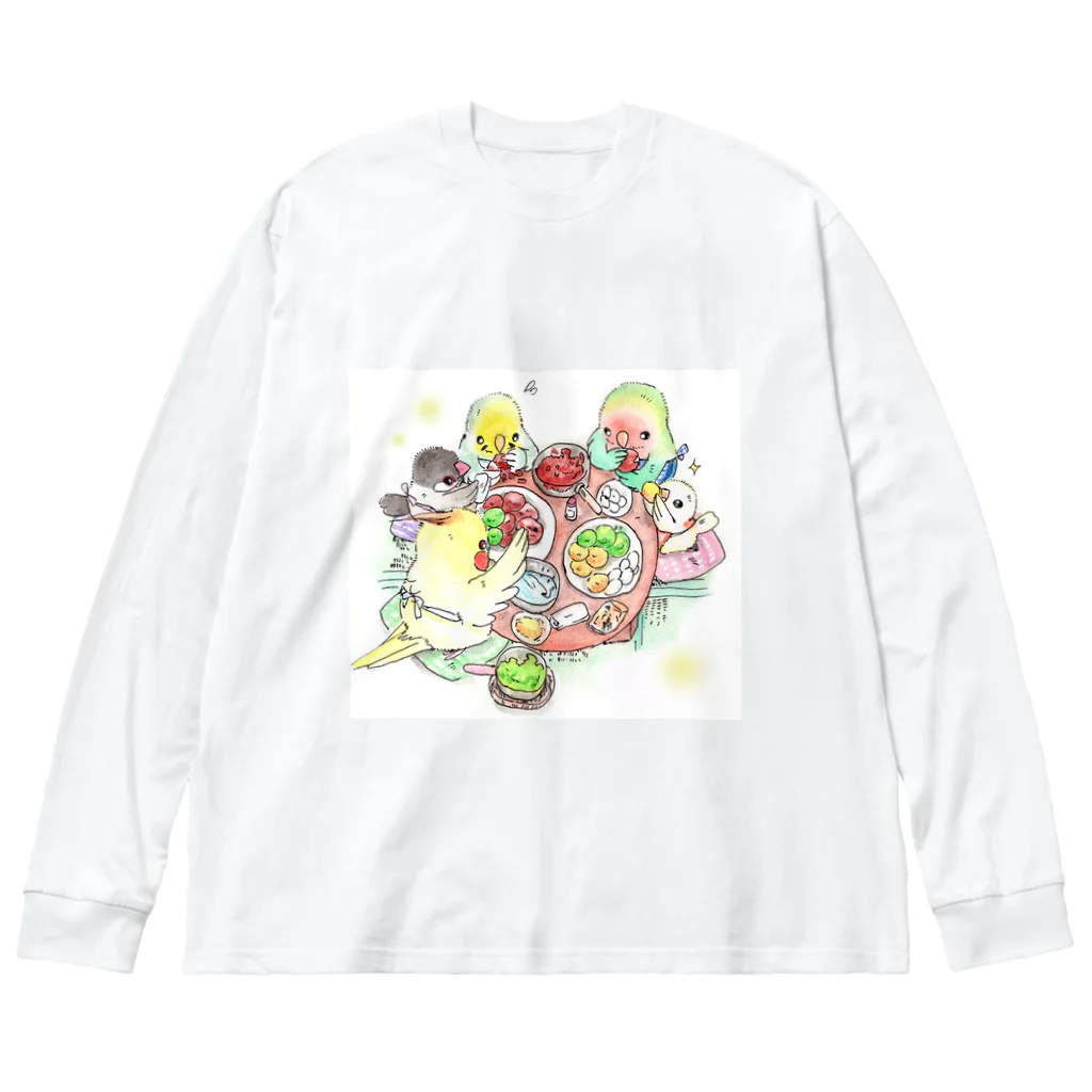 りんそらのコザクラインコ ビッグシルエットロングスリーブTシャツ