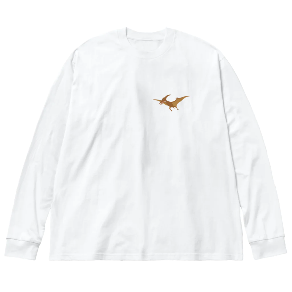 puikkoのプテラノドン（ワンポイント） Big Long Sleeve T-Shirt