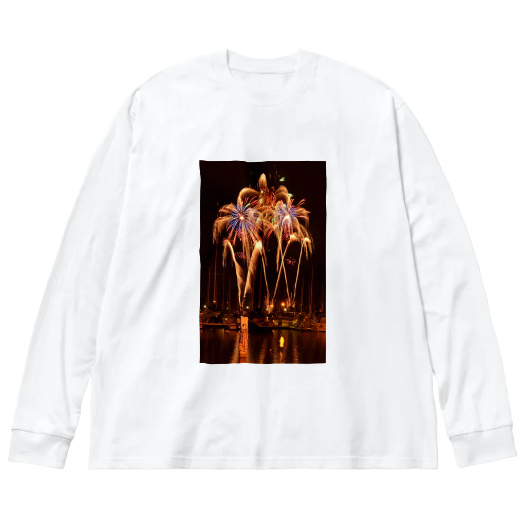 アロハスタイルハワイのハワイ最大規模の独立記念日花火大会（Independence Day） Big Long Sleeve T-Shirt