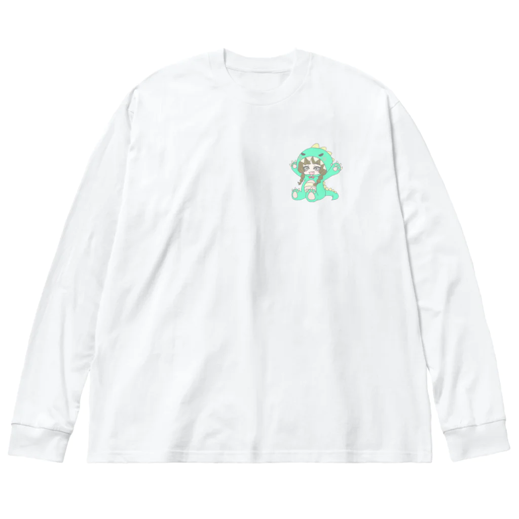 S☺︎P!ty︎︎✌︎︎︎ （えすぴてぃー）のざうるす（ 通常ver　） ビッグシルエットロングスリーブTシャツ