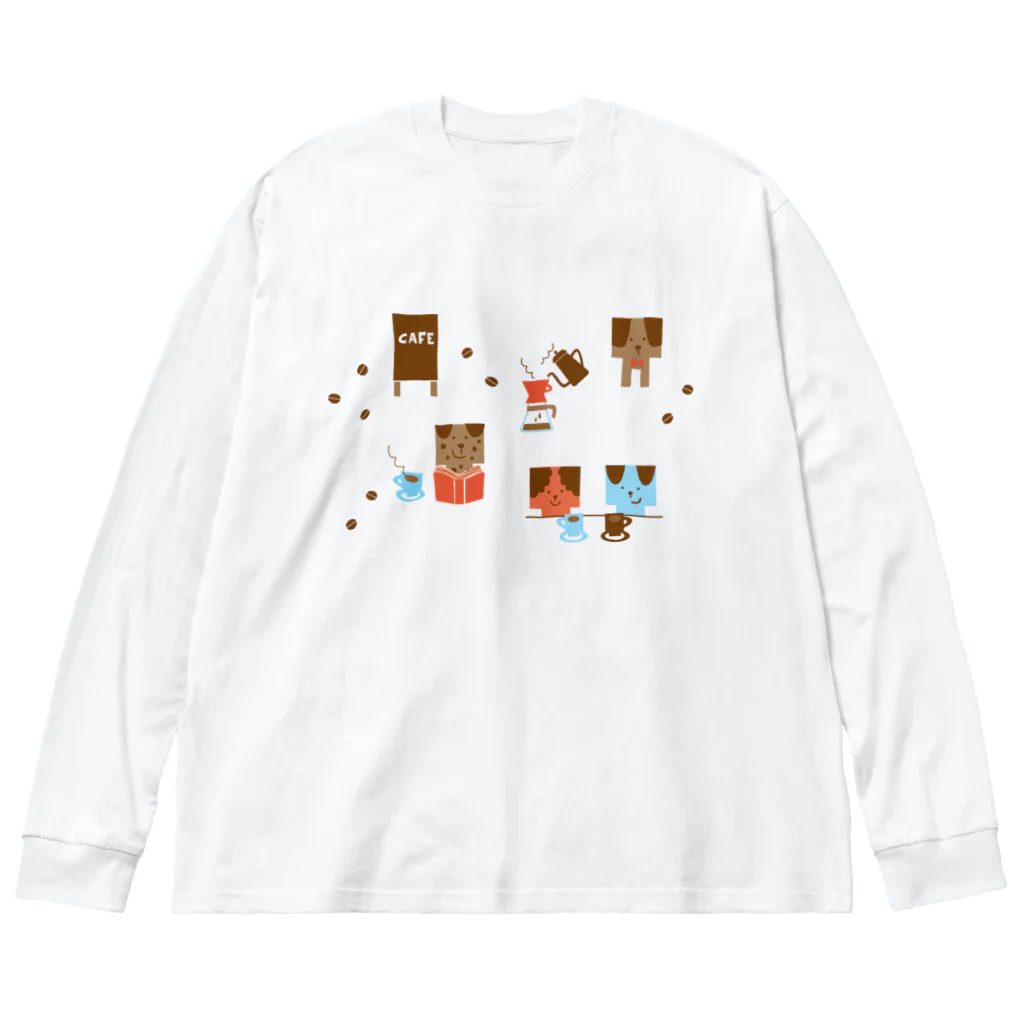 カレ　ミニョン　carre mignonのcafe Big Long Sleeve T-Shirt