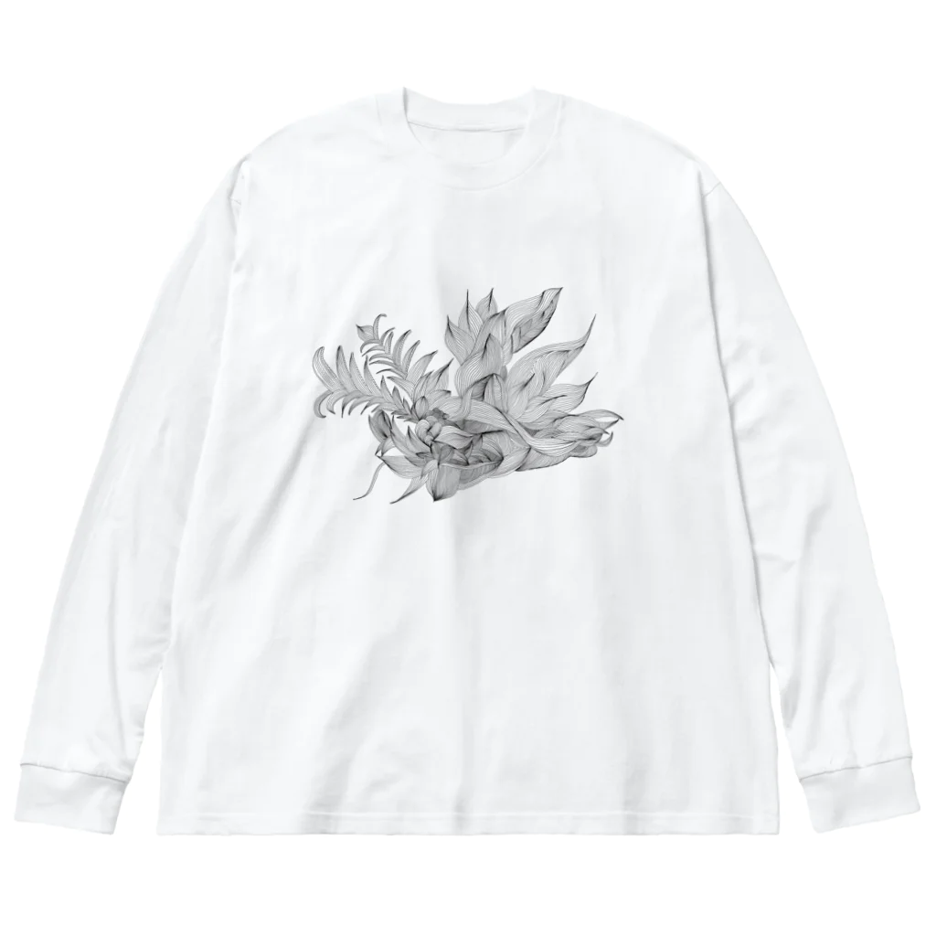 naisouyaの得体の知れない植物 ビッグシルエットロングスリーブTシャツ