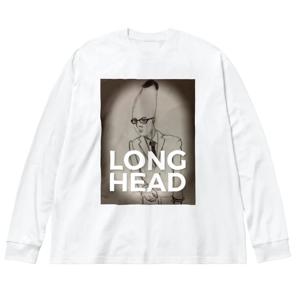 新藤山寛美のワイルド商店のLong head long tee Big Long Sleeve T-Shirt