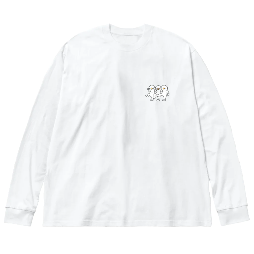 ohakoyaのじゃんけんTORI ビッグシルエットロングスリーブTシャツ