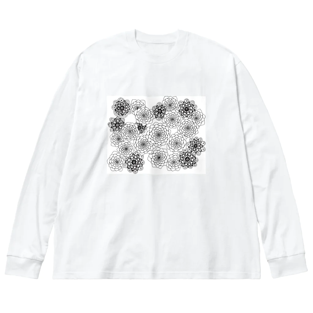 coloring daysのflowers Big Long Sleeve T-Shirt