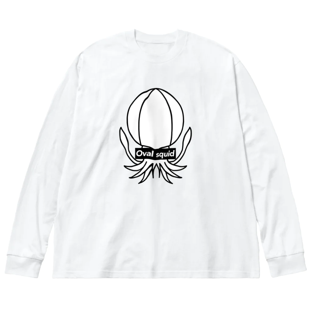 narookのアオリイカ　oval squid ビッグシルエットロングスリーブTシャツ