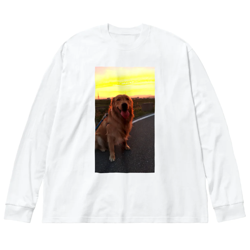 greenkenのゴル：ケン：夕焼け Big Long Sleeve T-Shirt