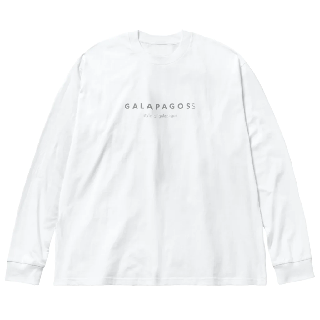 California StockingのGALAPAGOSS ※グレーの文字 ビッグシルエットロングスリーブTシャツ