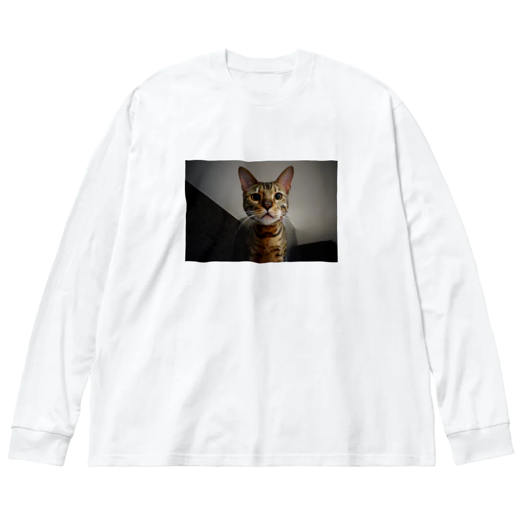 catとdogのBengal猫7 ビッグシルエットロングスリーブTシャツ