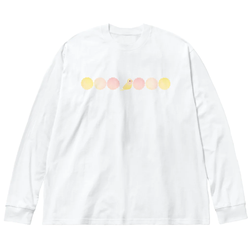 cotton-berry-pancakeのコザクラインコゴールデンチェリー ビッグシルエットロングスリーブTシャツ