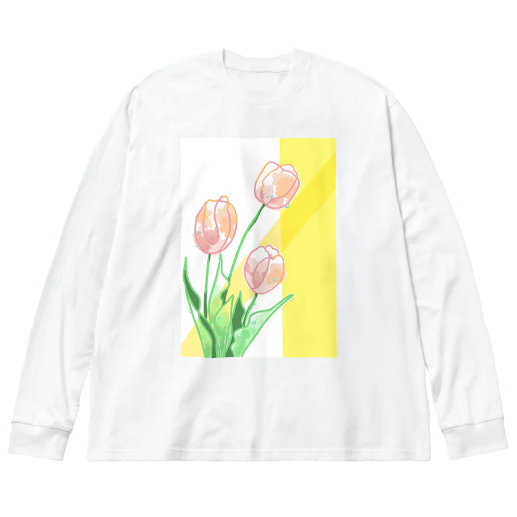 otofuke_madokaのやさしいチューリップ Big Long Sleeve T-Shirt