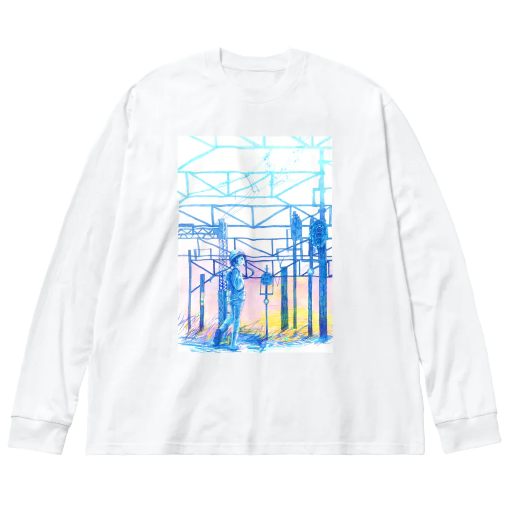 新商品PTオリジナルショップの矢ヶ崎第一閉そく信号機(碓氷線) Big Long Sleeve T-Shirt