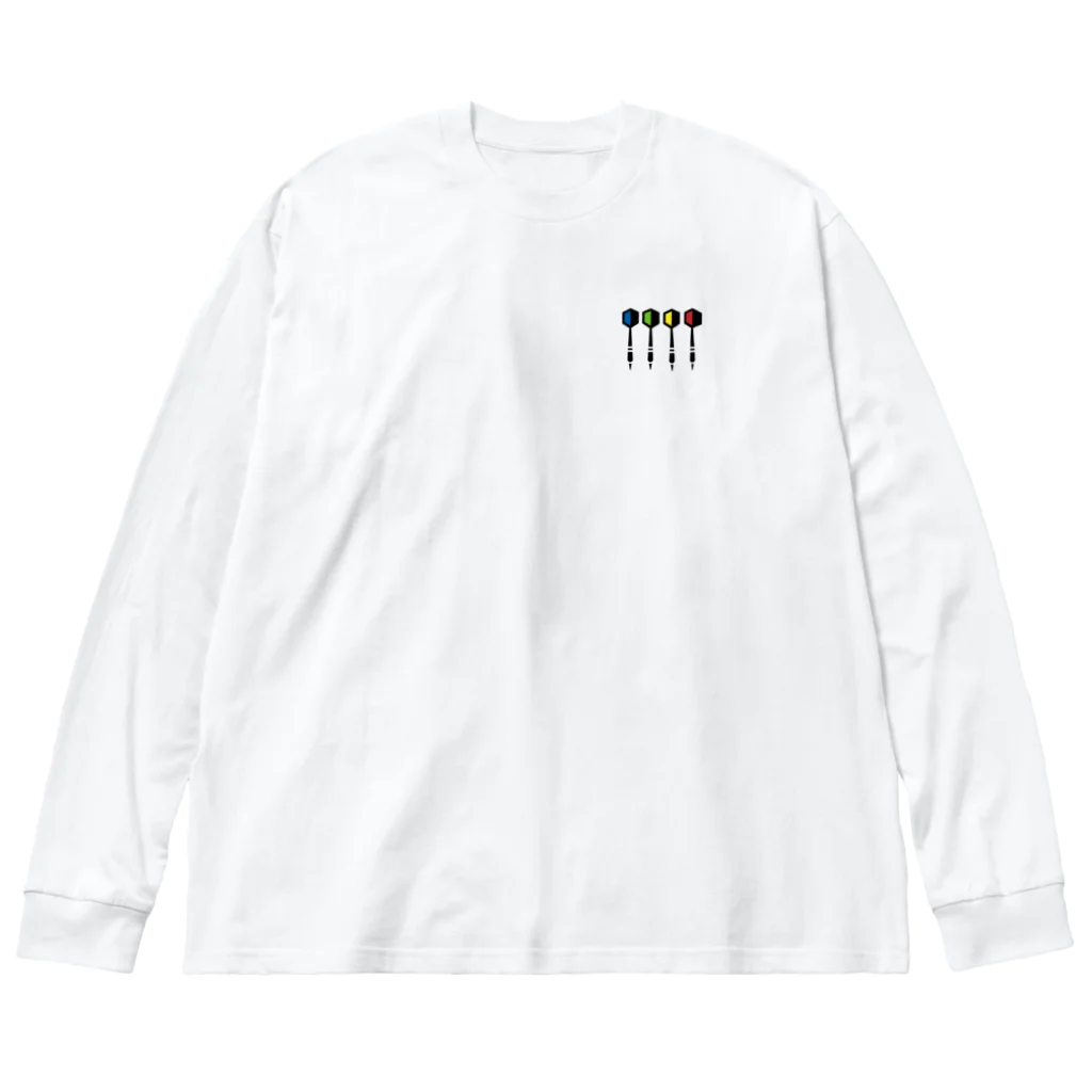 初期設定のダーツ4兄弟 루즈핏 롱 슬리브 티셔츠