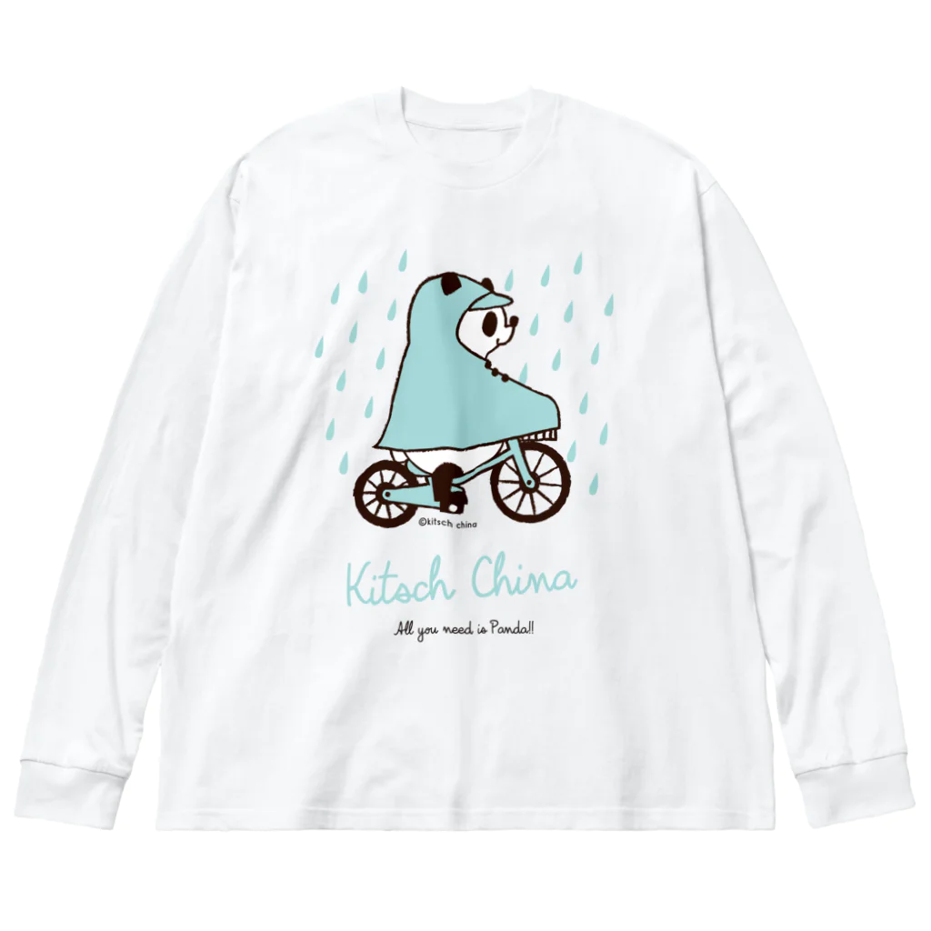 キッチュのレインコートパンダ Big Long Sleeve T-Shirt