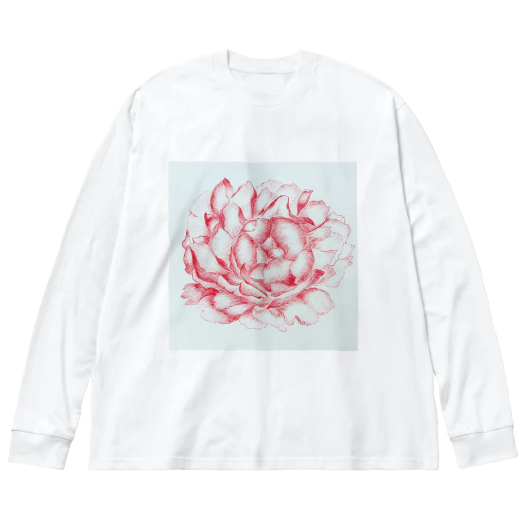 ピッチーの芍薬 peony ビッグシルエットロングスリーブTシャツ