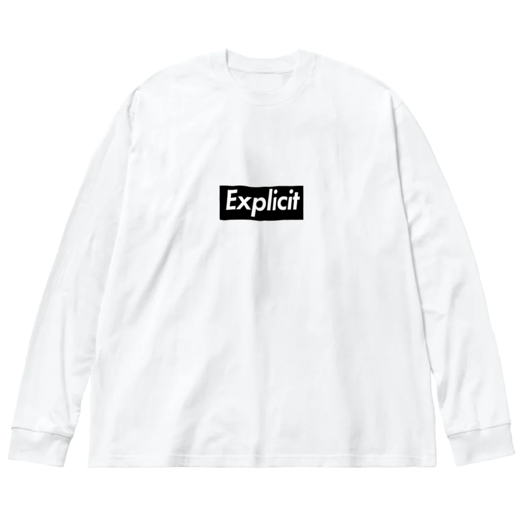 orumsの露骨な [Explicit] -Black Box Logo- ビッグシルエットロングスリーブTシャツ