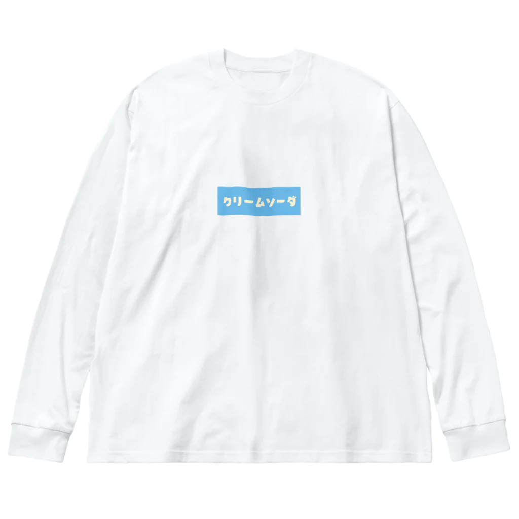 orumsのクリームソーダ ブルー Big Long Sleeve T-Shirt