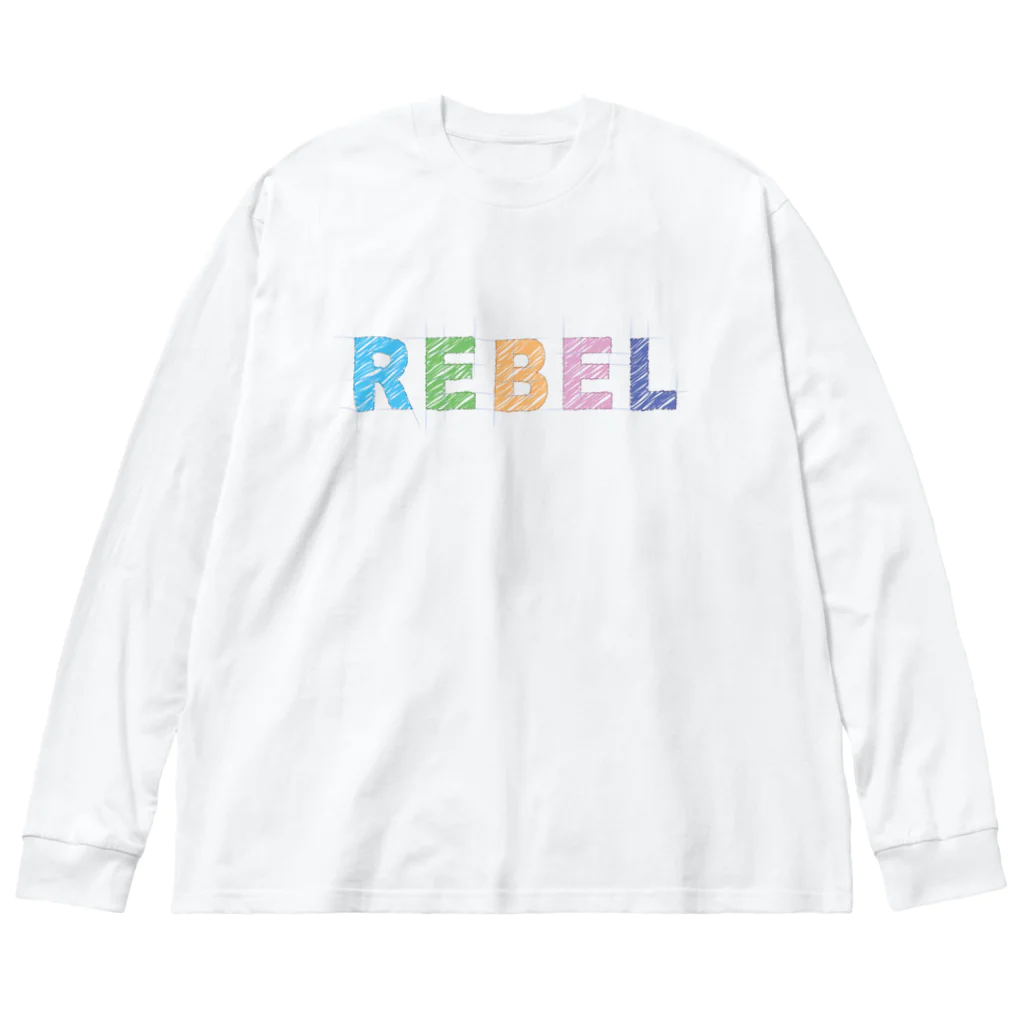 GALACTIC REBELのREBEL PASTEL 01 Big Long Sleeve T-Shirt