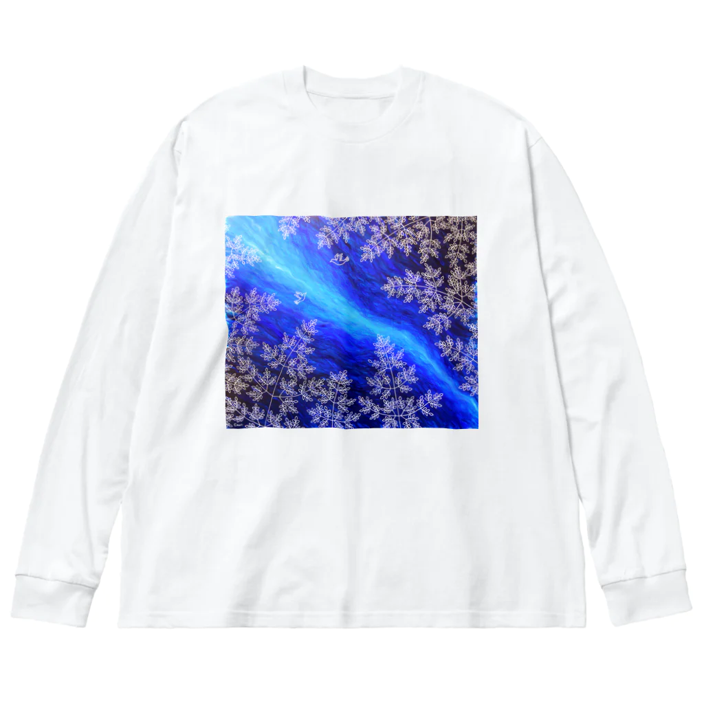 Caoli design shopの天の川 ビッグシルエットロングスリーブTシャツ