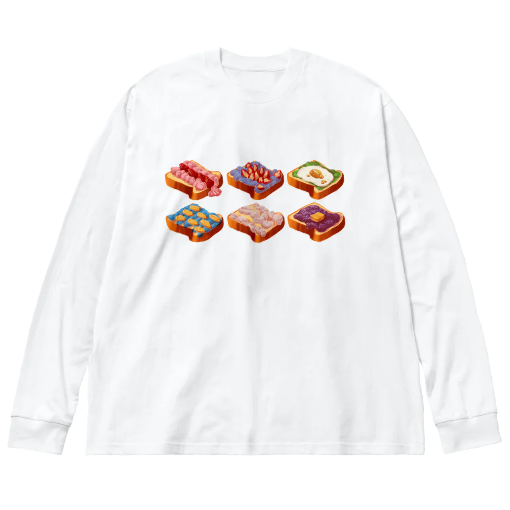 HOHOEMI🍋の食パンケーキ ビッグシルエットロングスリーブTシャツ