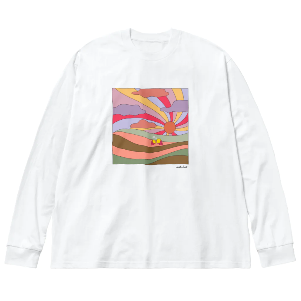 Beagle & Bearのbaked sweet potatoes day Big Long Sleeve T-Shirt