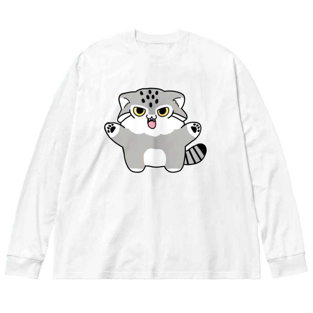 多喜のマヌルちゃんギャオー ビッグシルエットロングスリーブTシャツ