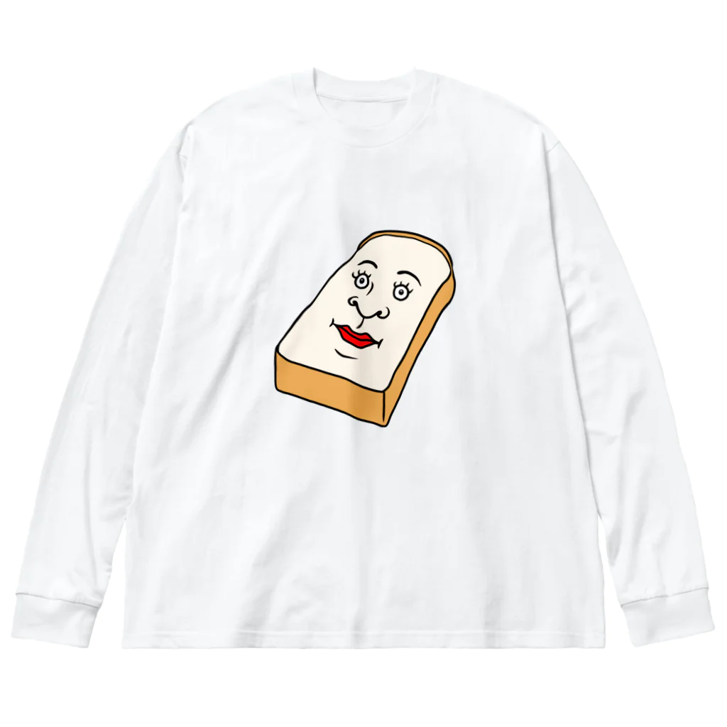 ホビヲノエのお店のかっこいい二枚目の食パン ビッグシルエットロングスリーブTシャツ