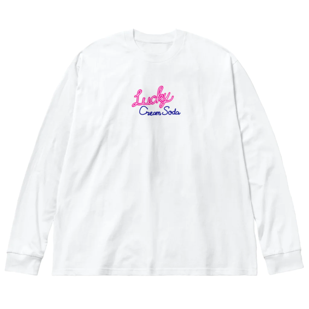 ヤンヤン商店のラッキークリームソーダ ビッグシルエットロングスリーブTシャツ