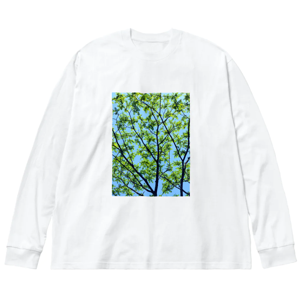 水彩屋の森林浴🌲 ビッグシルエットロングスリーブTシャツ