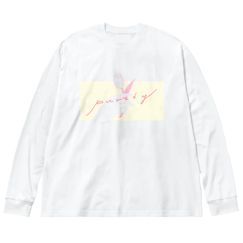 ハナヤハルのpurity ビッグシルエットロングスリーブTシャツ