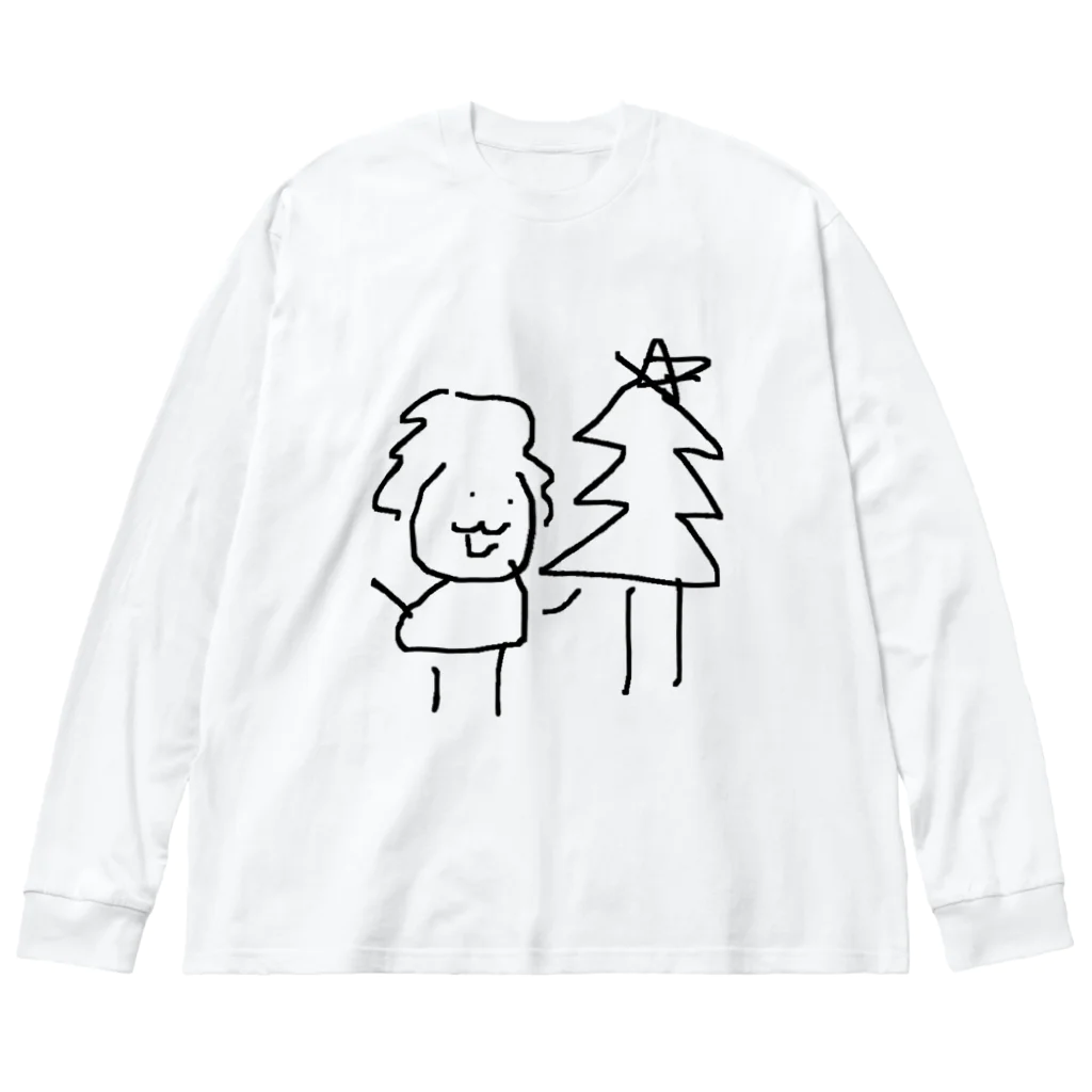 お昼寝後のアイス泥棒のくりすます Big Long Sleeve T-Shirt