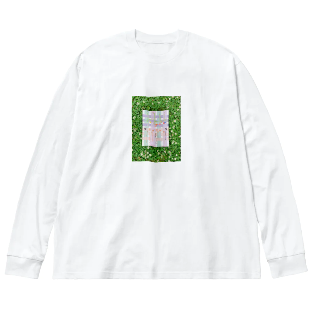 otootohappyのflower picking ビッグシルエットロングスリーブTシャツ