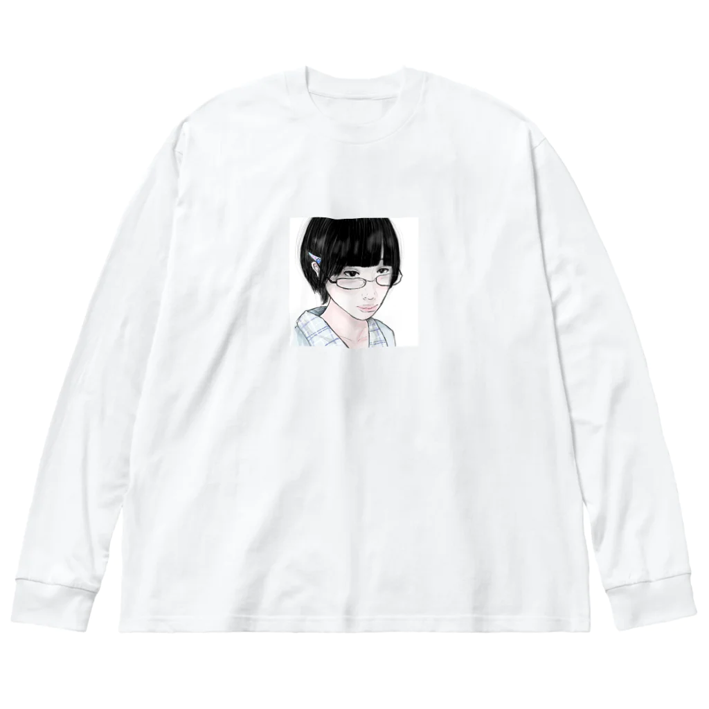 Heavenlyのあのちゃん風おんなの子 ビッグシルエットロングスリーブTシャツ