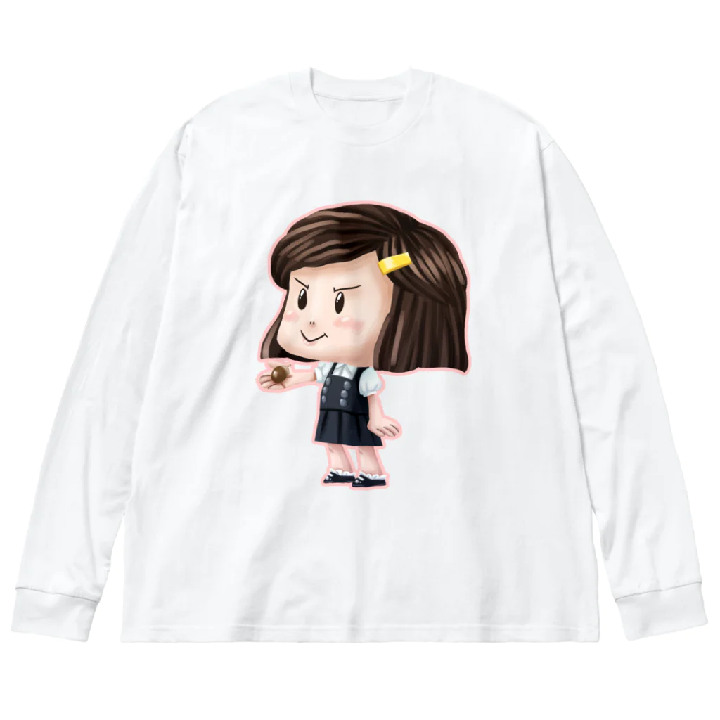 堀越ヨッシーのお店（SUZURI支店）のマイリトルどんぐり姫 Big Long Sleeve T-Shirt