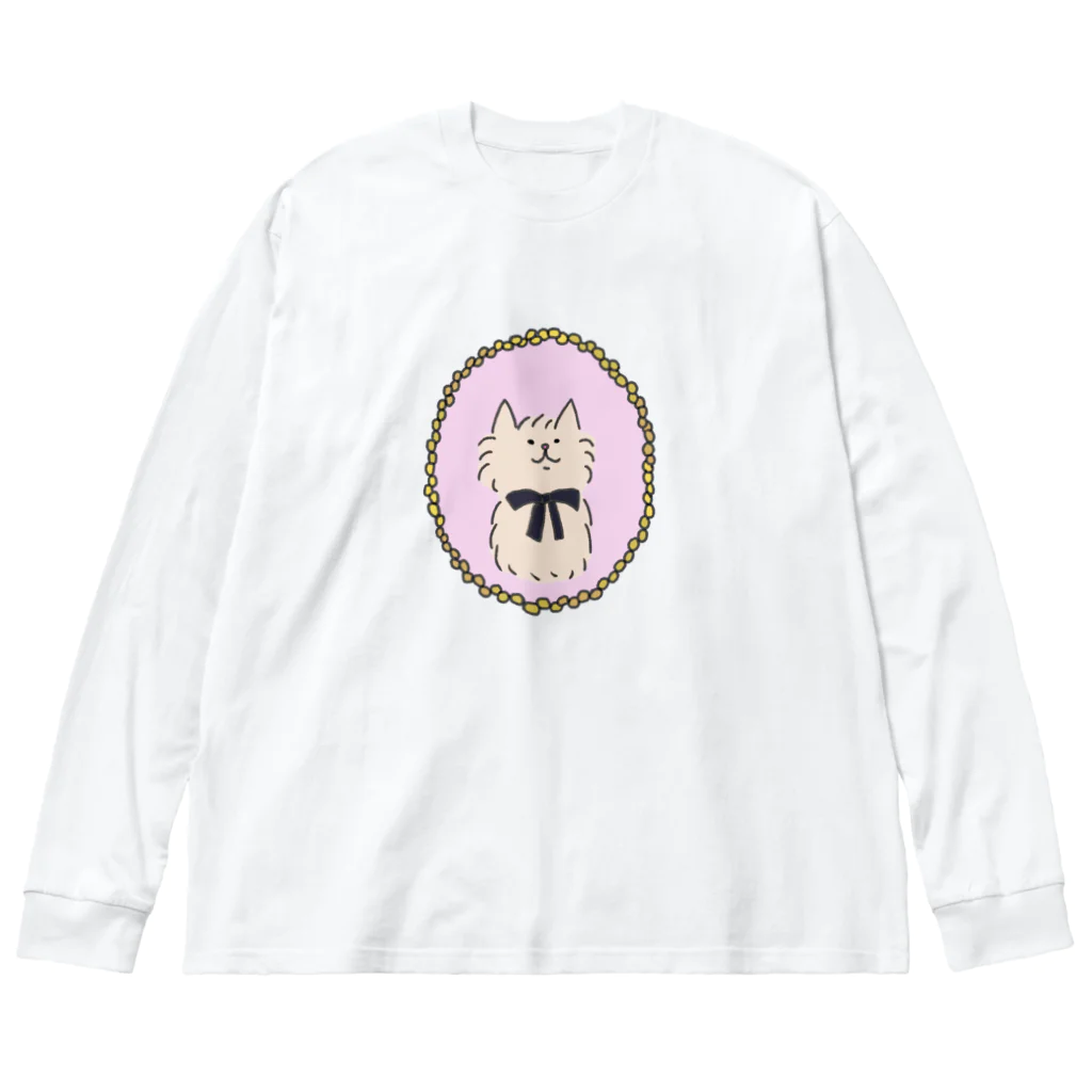 あいちのメルちゃんの肖像画 ビッグシルエットロングスリーブTシャツ