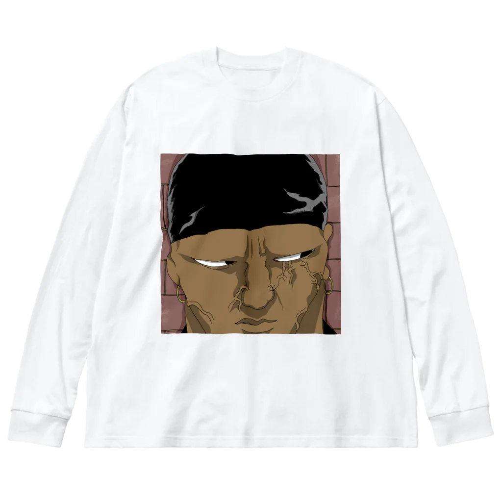 株式会社スガノワークスのBlack Man Big Long Sleeve T-Shirt