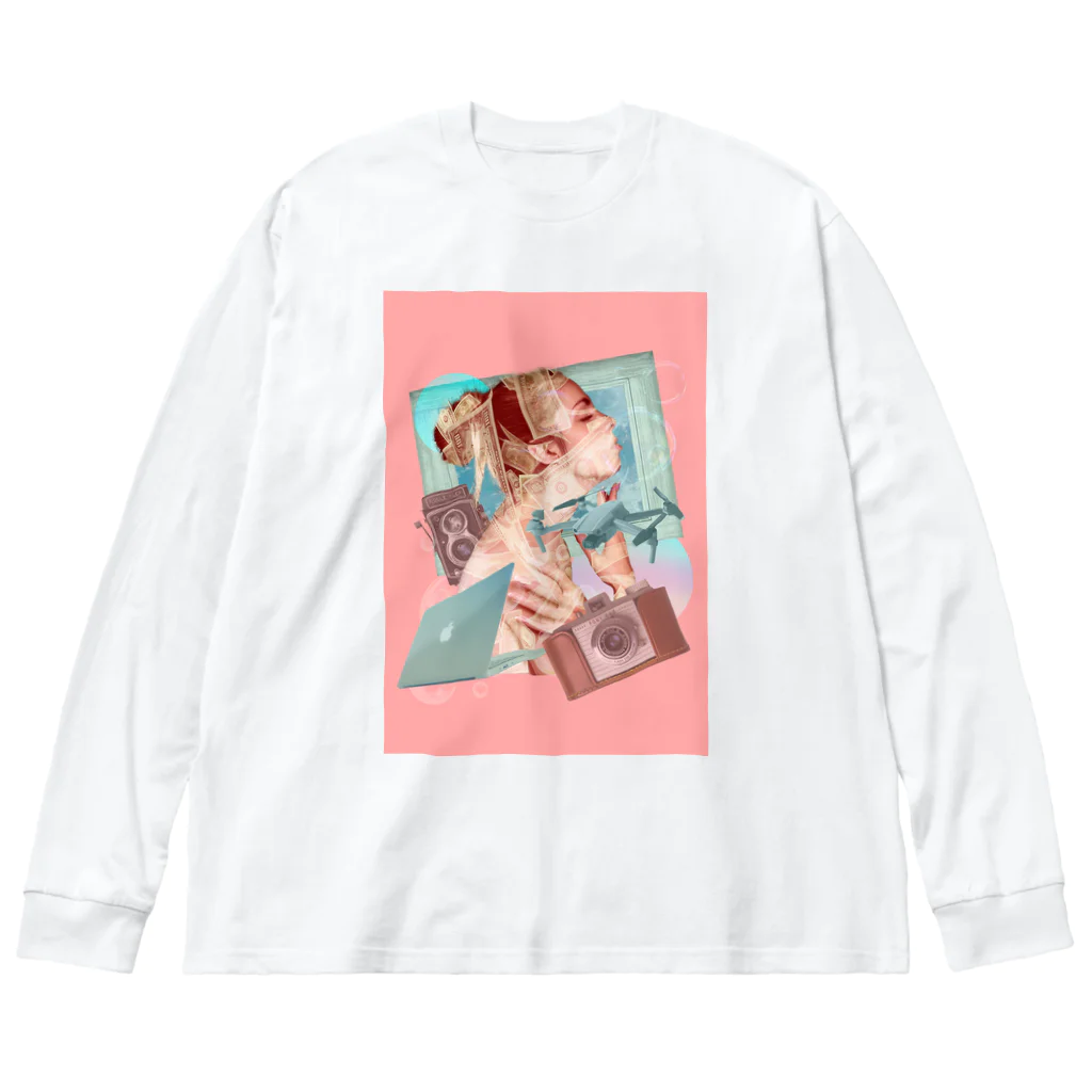 LOGOLOGのGirl & Money ビッグシルエットロングスリーブTシャツ