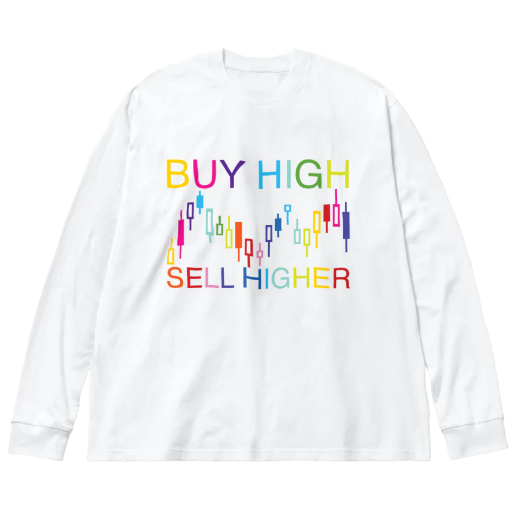 AURA_HYSTERICAのBuy high, sell higher ビッグシルエットロングスリーブTシャツ