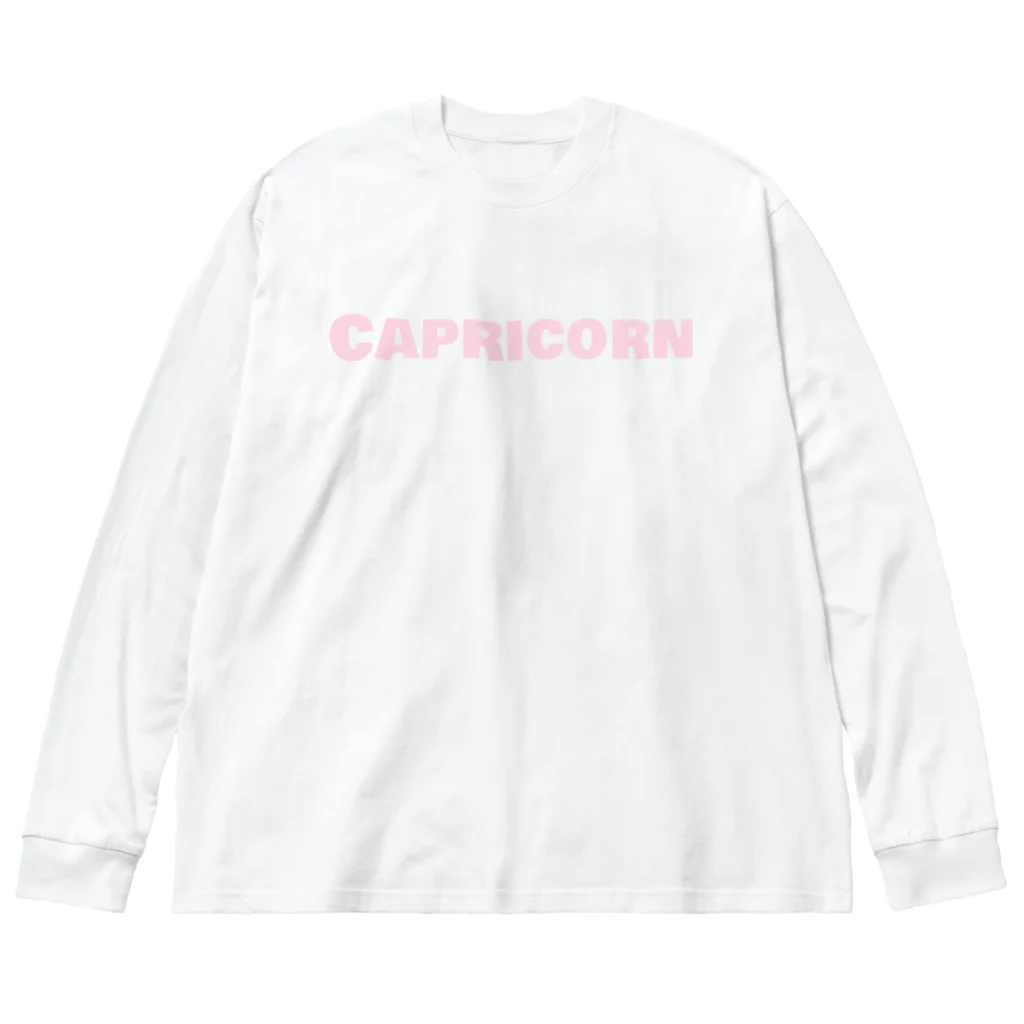 ace of starseedsのCapricorn 山羊座💘ピンク Big Long Sleeve T-Shirt