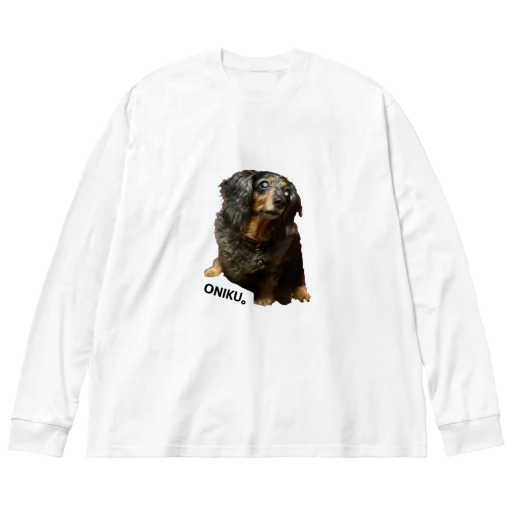 ObABaのおばば犬シリーズ ビッグシルエットロングスリーブTシャツ