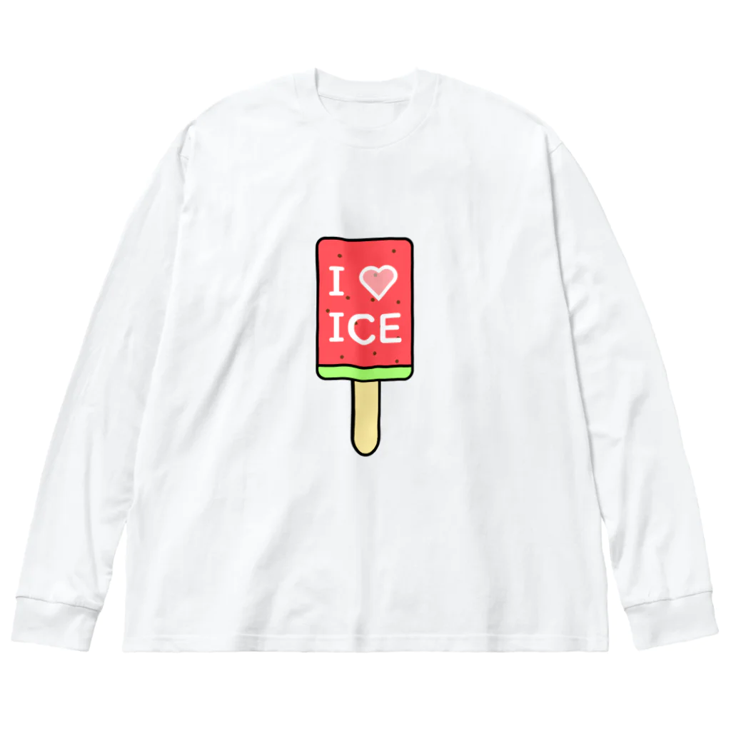 はちよんごのI♡ICE ビッグシルエットロングスリーブTシャツ