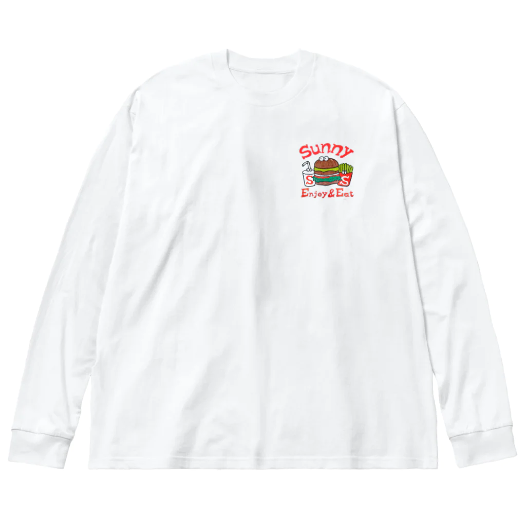 Sunny サニー バーガーショップ ハンバーガーのSunny サニー バーガーショップ ハンバーガー ビッグシルエットロングスリーブTシャツ