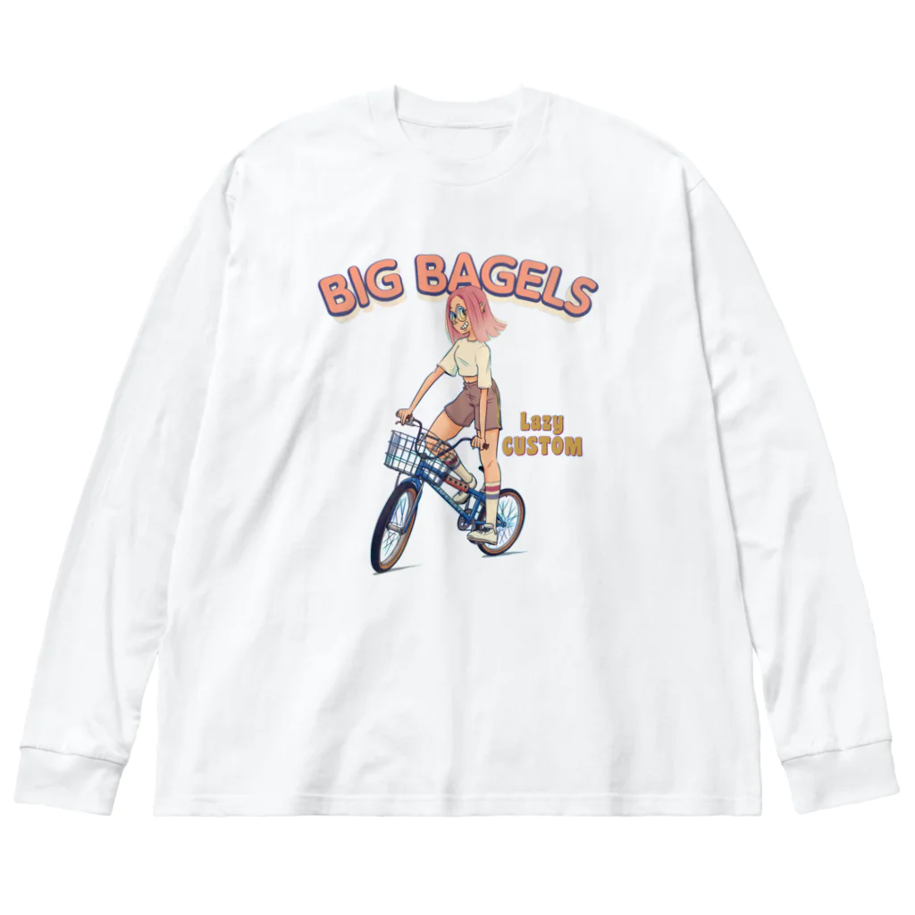 nidan-illustrationの"big bagels" ビッグシルエットロングスリーブTシャツ