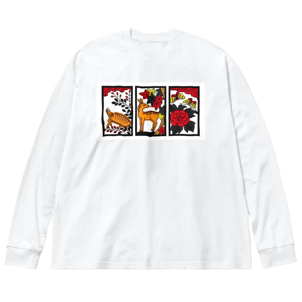 commonsenceのいのしかちょう ビッグシルエットロングスリーブTシャツ